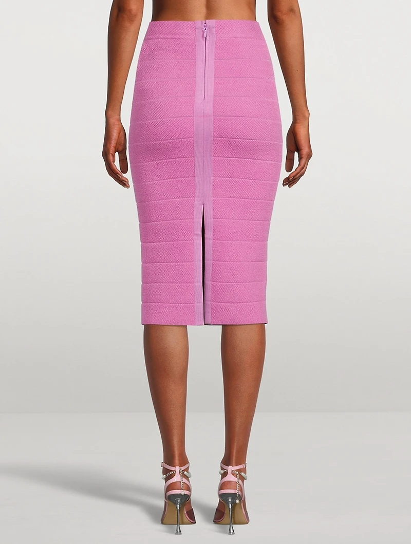 Mohair-Blend Midi Skirt