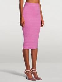 Mohair-Blend Midi Skirt