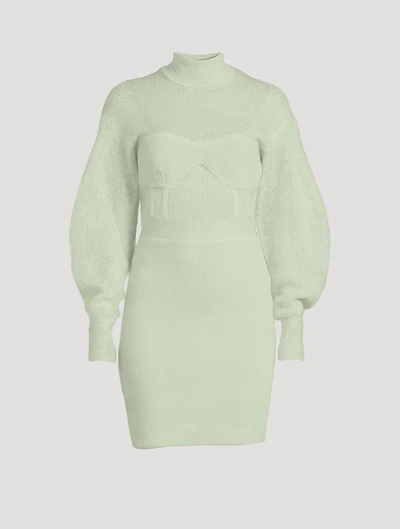 Mohair-Blend Mini Dress