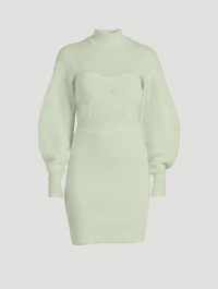 Mohair-Blend Mini Dress