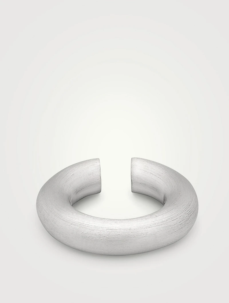 Satin Finish Sterling Silver Chunky Ear Cuff