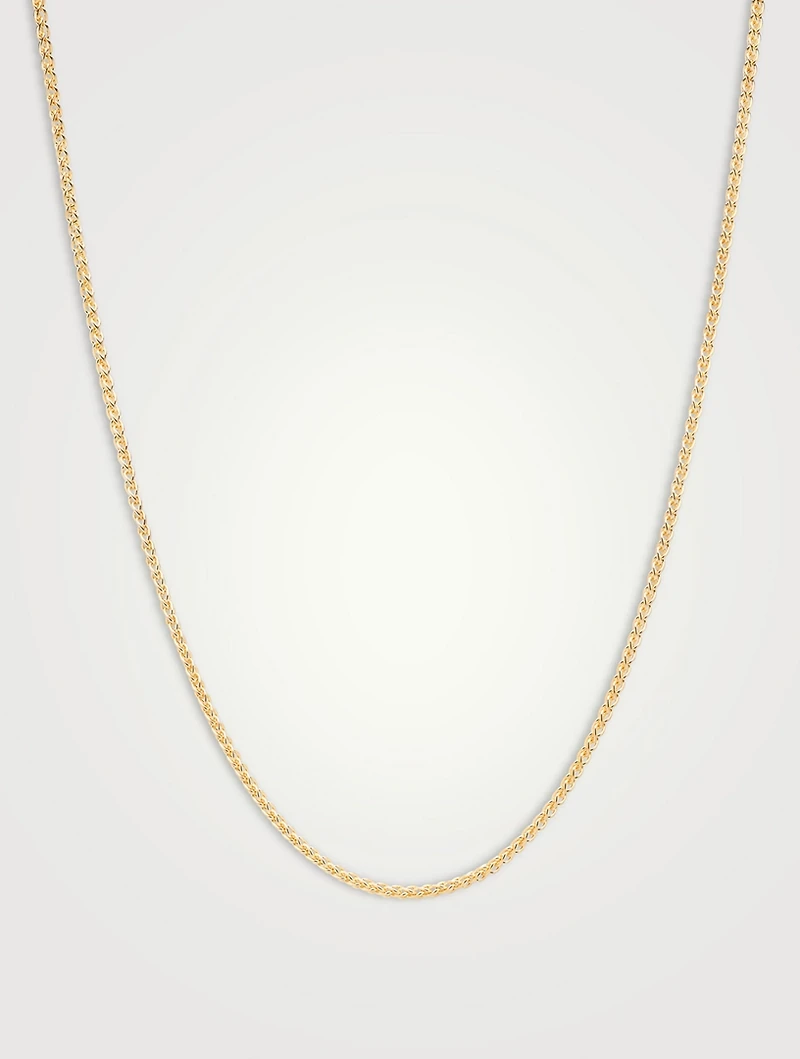 Gold-Plated Spike Chain Necklace