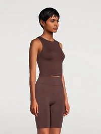 Luminous Ribbed Crop Top