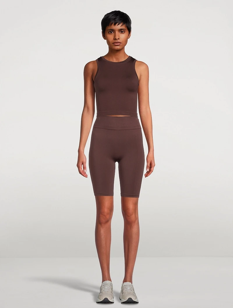 Luminous Ribbed Crop Top