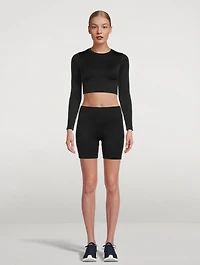 Composed Ribbed Bike Shorts
