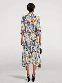 Midi Dress Floral Print