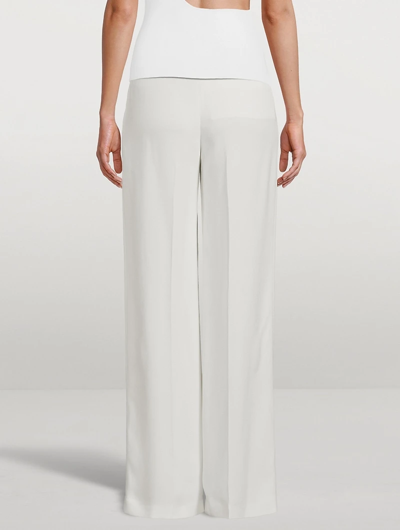 Compact Crepe Trousers