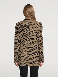 Tiger Stripe Jacquard Blazer