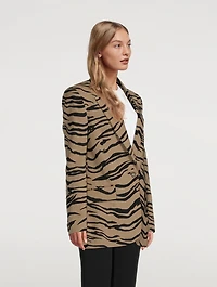 Tiger Stripe Jacquard Blazer