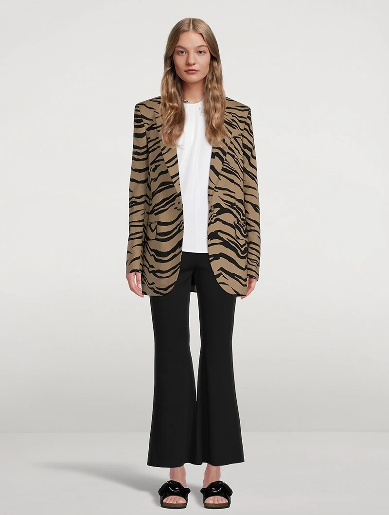 Tiger Stripe Jacquard Blazer