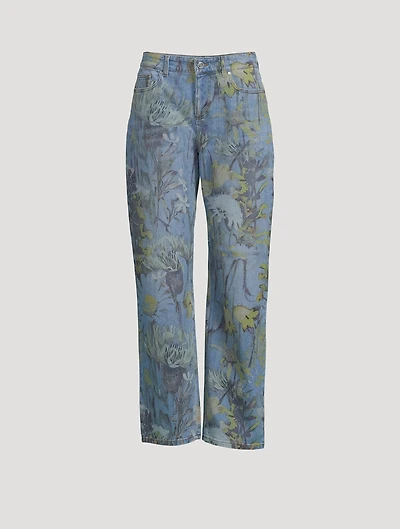 Rewild Straight-Leg Jeans Flora Print