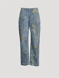 Rewild Straight-Leg Jeans Flora Print
