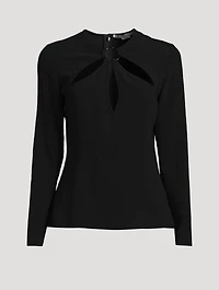 Keyhole Cut-Out Sweater