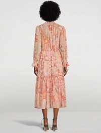 Kaleidoscope Midi Dress Floral Print