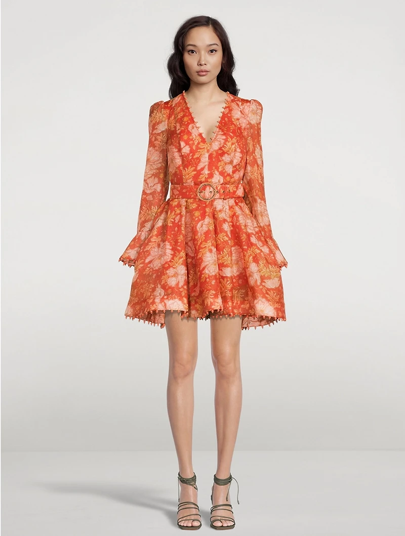 Kaleidoscope Mini Dress Floral Print