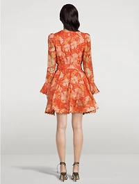 Kaleidoscope Mini Dress Floral Print