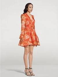 Kaleidoscope Mini Dress Floral Print