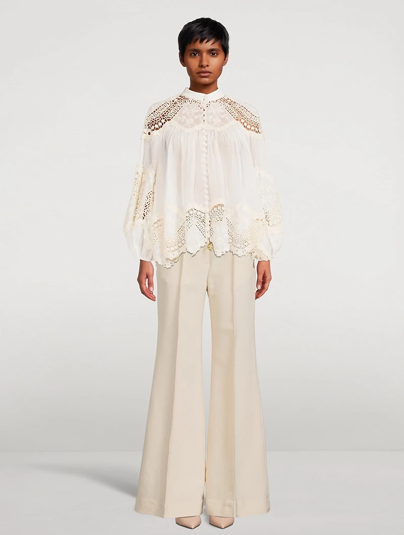 Kaleidoscope Wide-Leg Trousers
