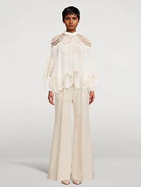 Kaleidoscope Wide-Leg Trousers