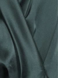 Silk Wrap Midi Dress