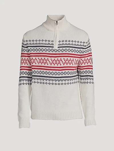 Setesdal Wool And Cashmere Zip Pullover