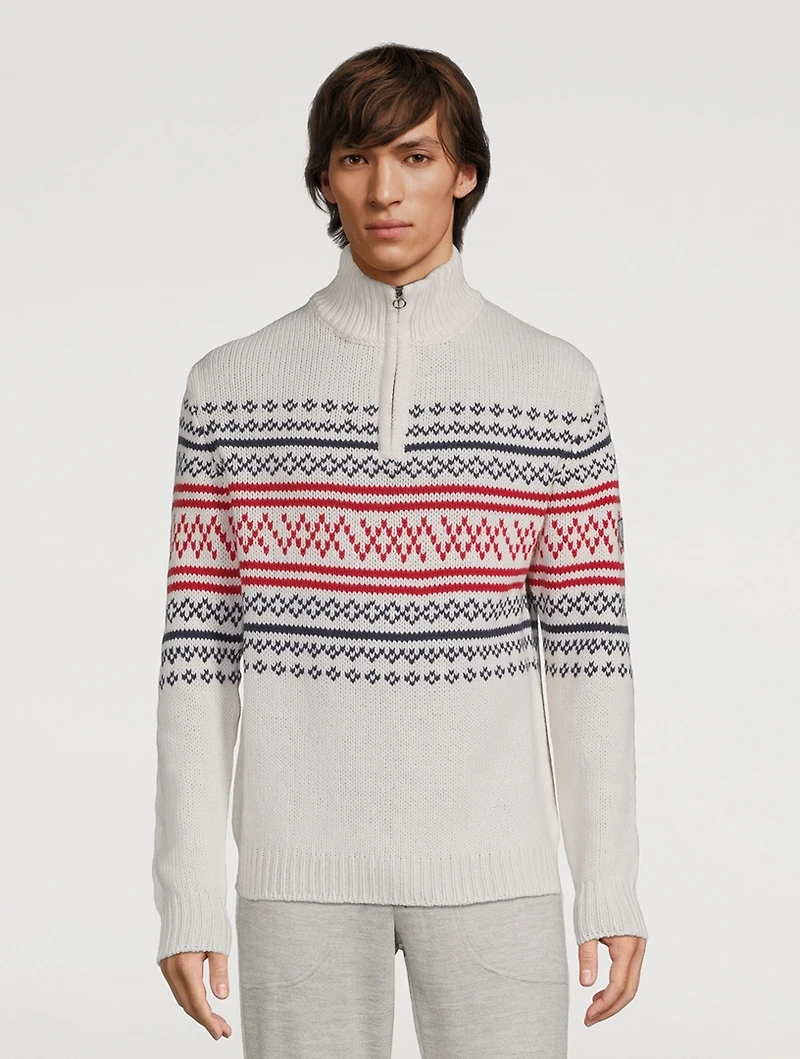 Setesdal Wool And Cashmere Zip Pullover