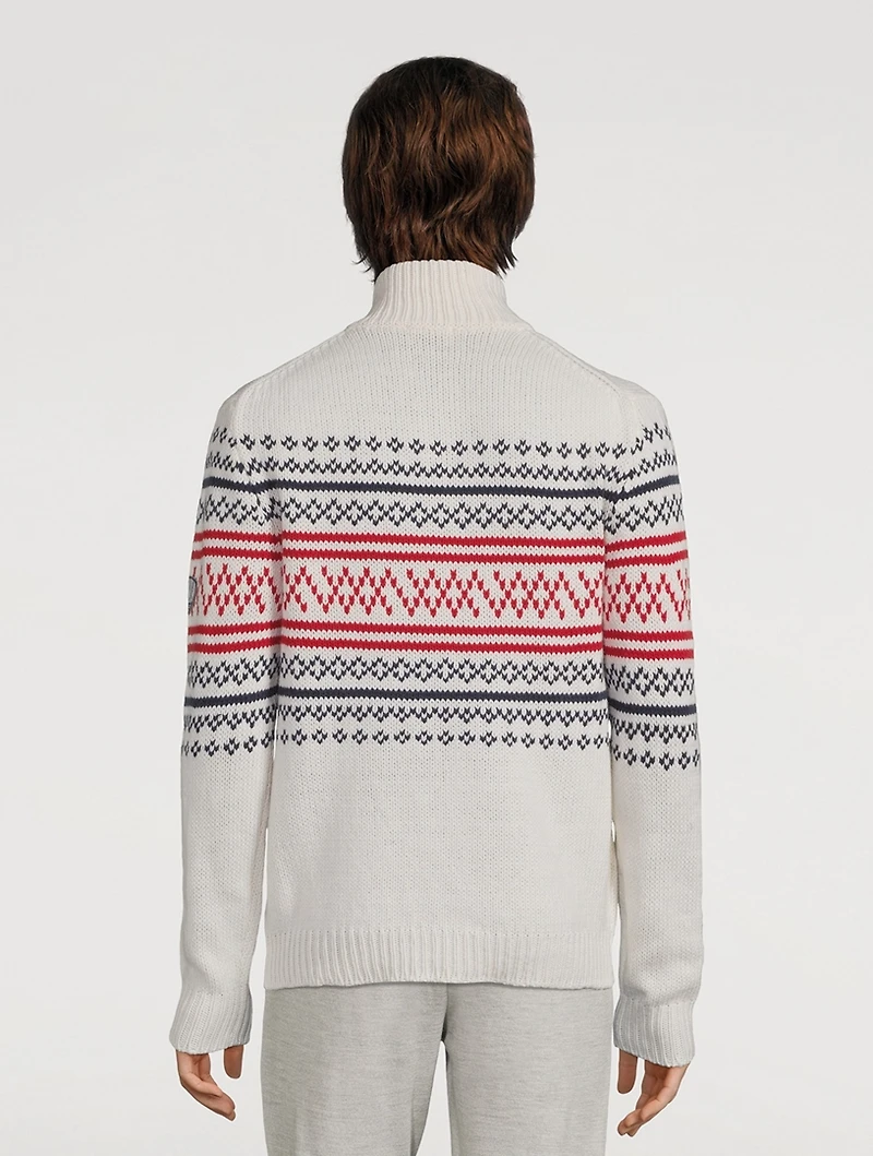 Setesdal Wool And Cashmere Zip Pullover