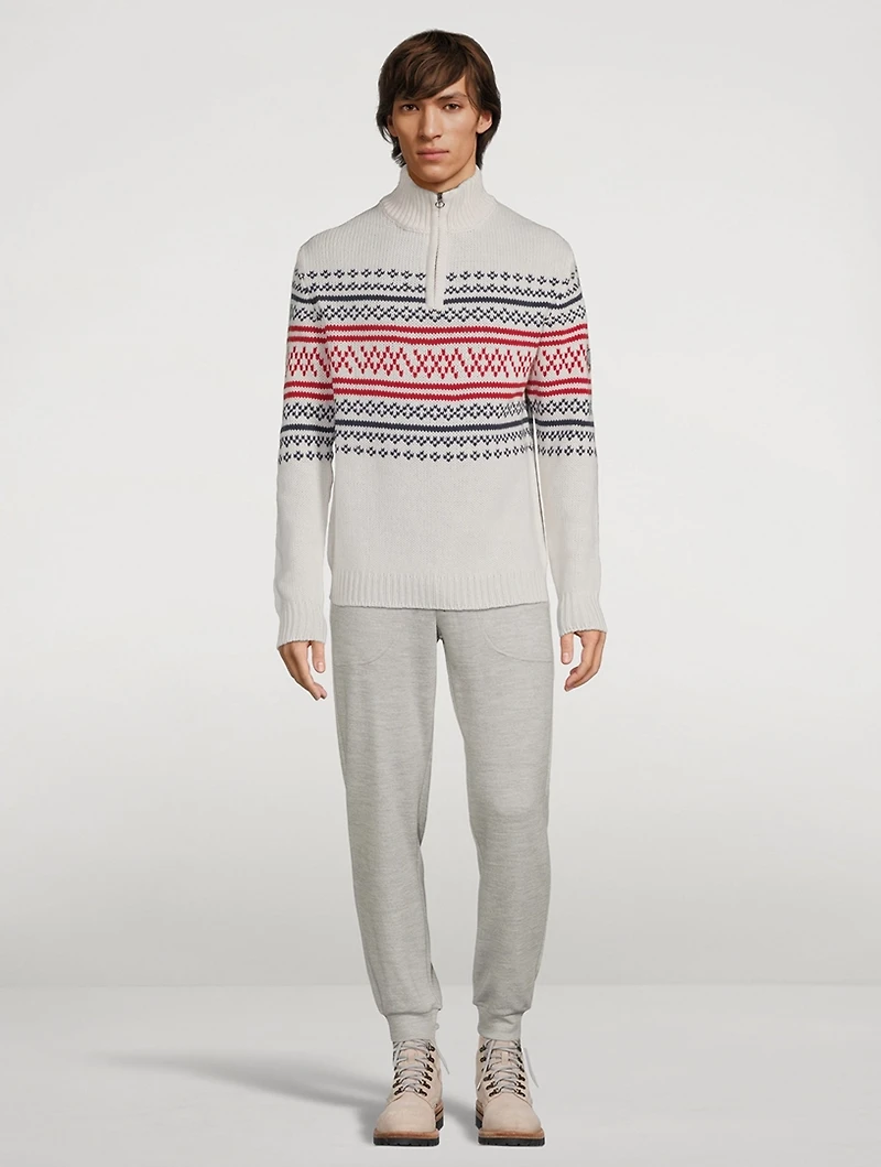 Setesdal Wool And Cashmere Zip Pullover