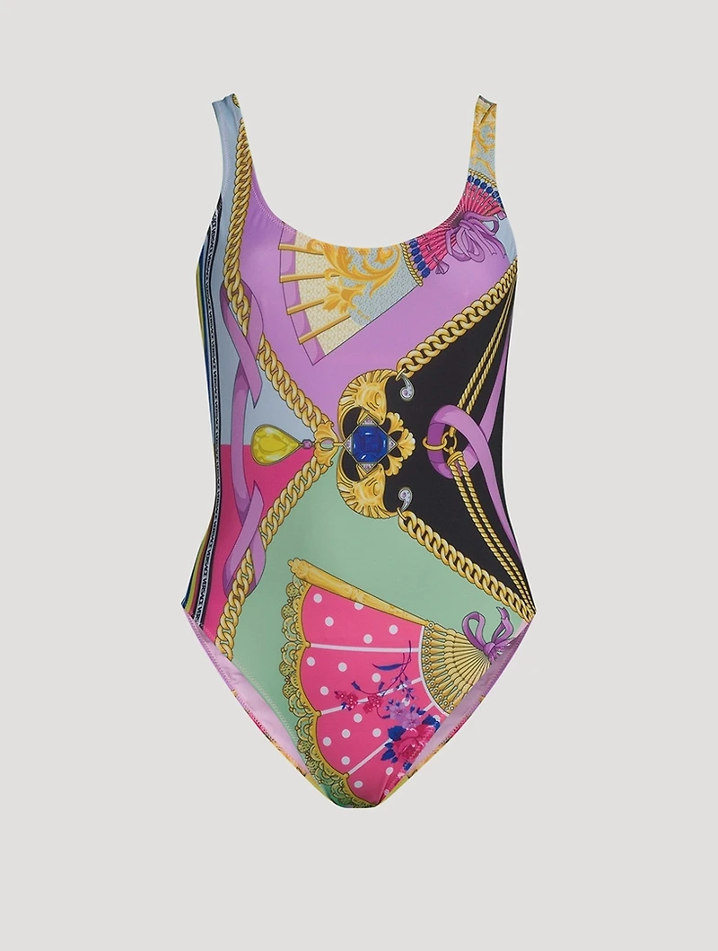 One-Piece Swimsuit I Ventagli Print