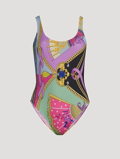 One-Piece Swimsuit I Ventagli Print