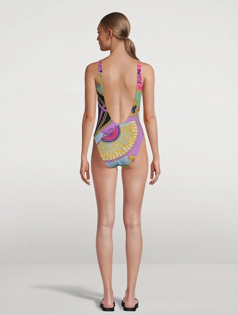 One-Piece Swimsuit I Ventagli Print