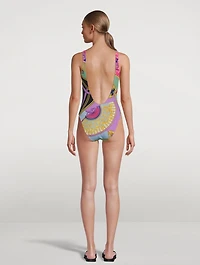 One-Piece Swimsuit I Ventagli Print