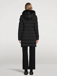Calla Shearling-Trimmed Down Coat