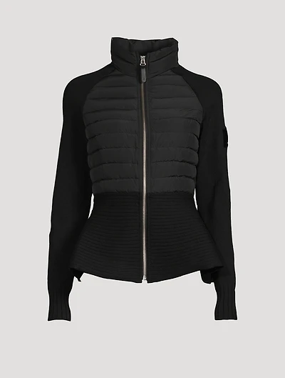 Joy Mixed-Media Peplum Jacket