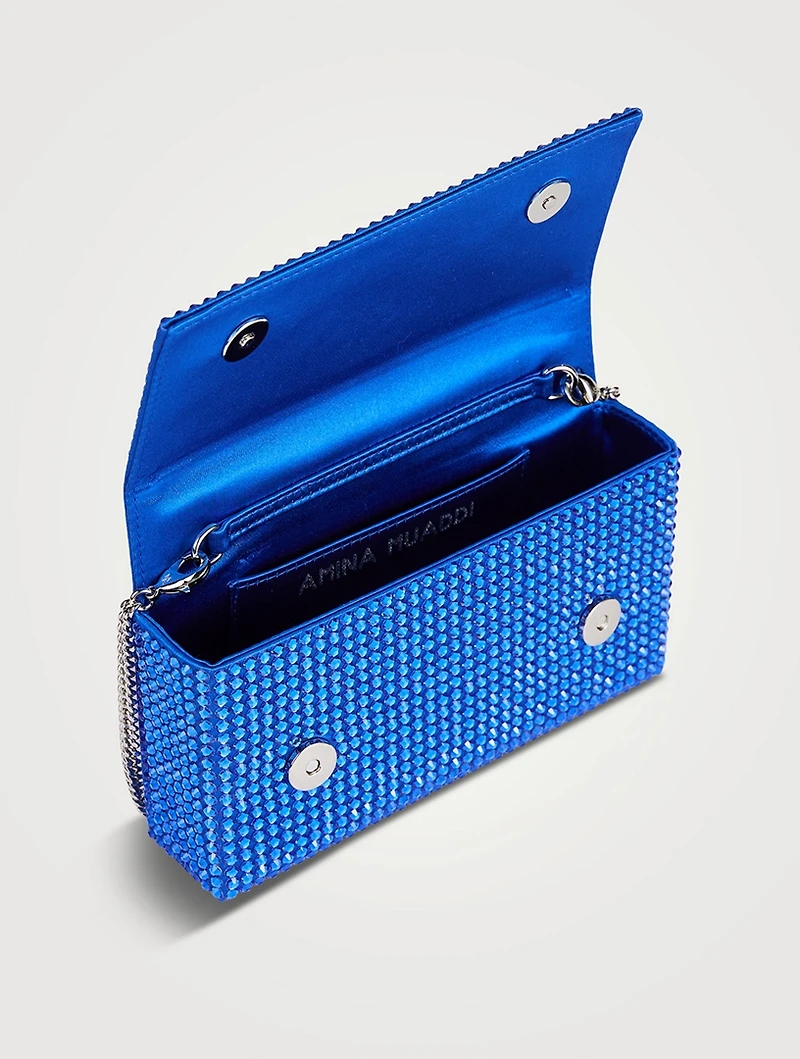 Superamini Paloma Crystal Satin Clutch