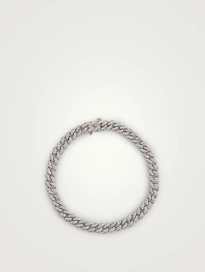 Mini 18K Gold Pavé Diamond Bracelet