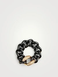 Medium 18K Rose Gold Ceramic Link Ring