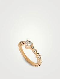 Coeur Ensemble 18K Gold Ring With Diamonds