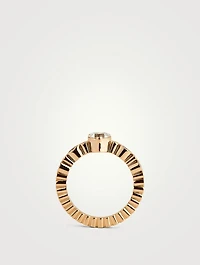 Coeur Ensemble 18K Gold Ring With Diamonds