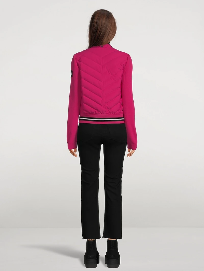 Laurelton Shearling-Trimmed Bomber Jacket