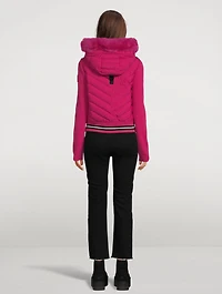 Laurelton Shearling-Trimmed Bomber Jacket