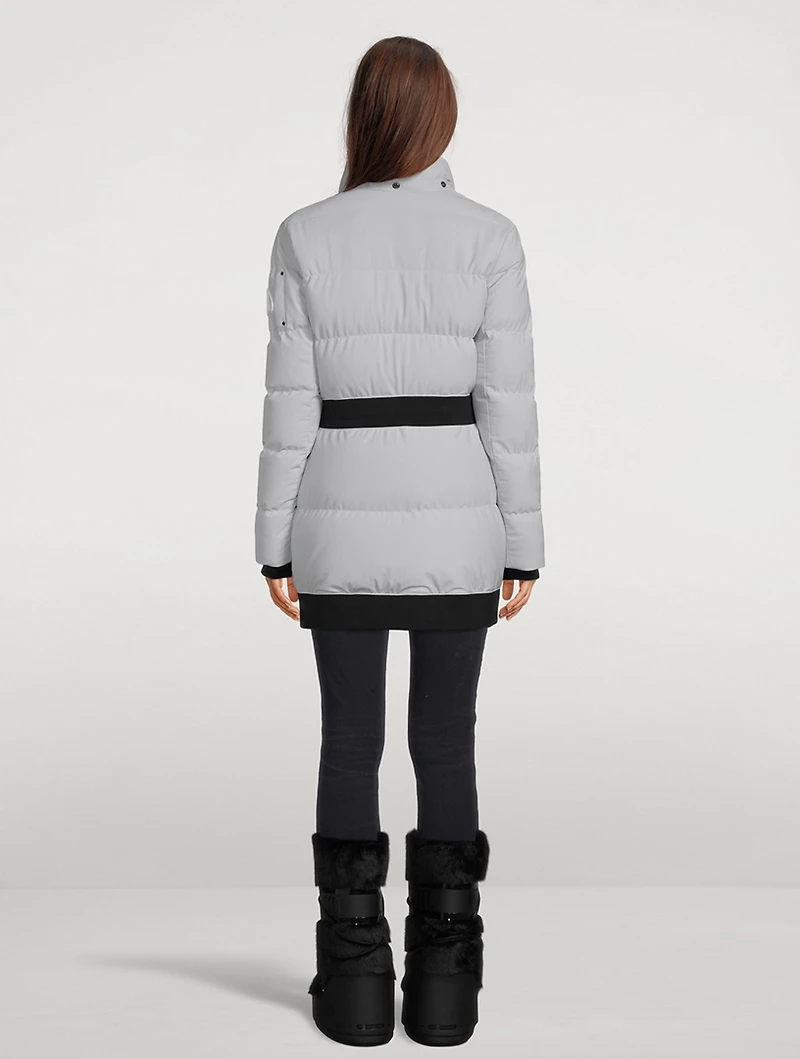 Cambria Shearling-Trimmed Down Jacket