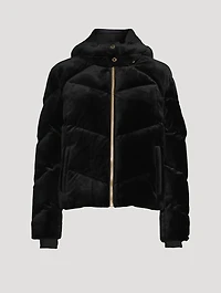 Seville Velour Down Puffer Jacket