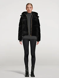 Seville Velour Down Puffer Jacket