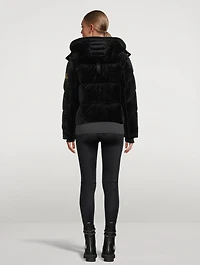 Seville Velour Down Puffer Jacket