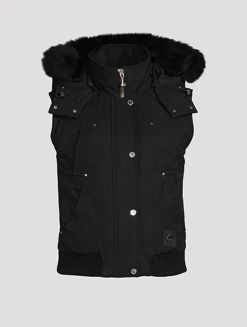Liberty Shearling-Trimmed Down Vest
