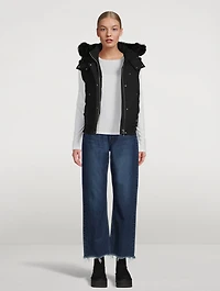 Liberty Shearling-Trimmed Down Vest