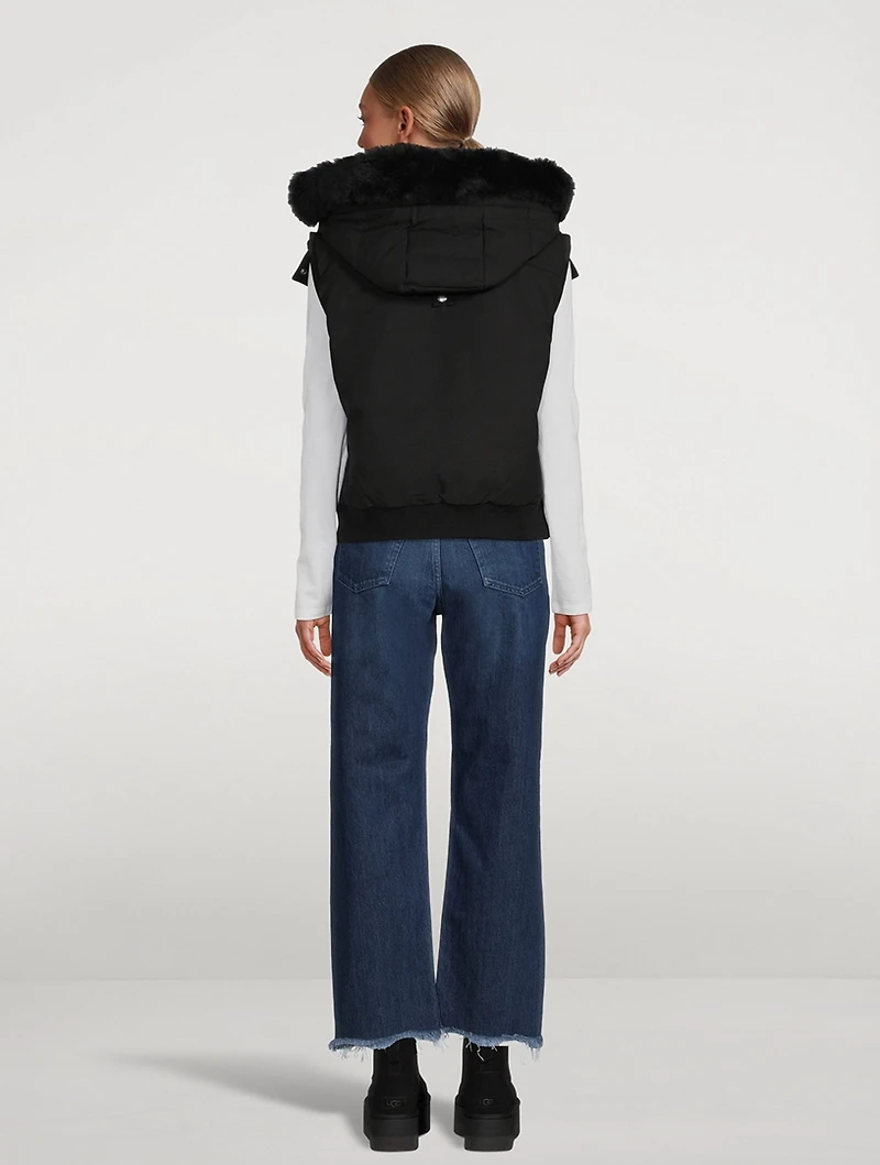 Liberty Shearling-Trimmed Down Vest