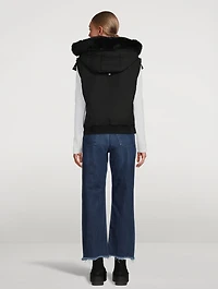 Liberty Shearling-Trimmed Down Vest