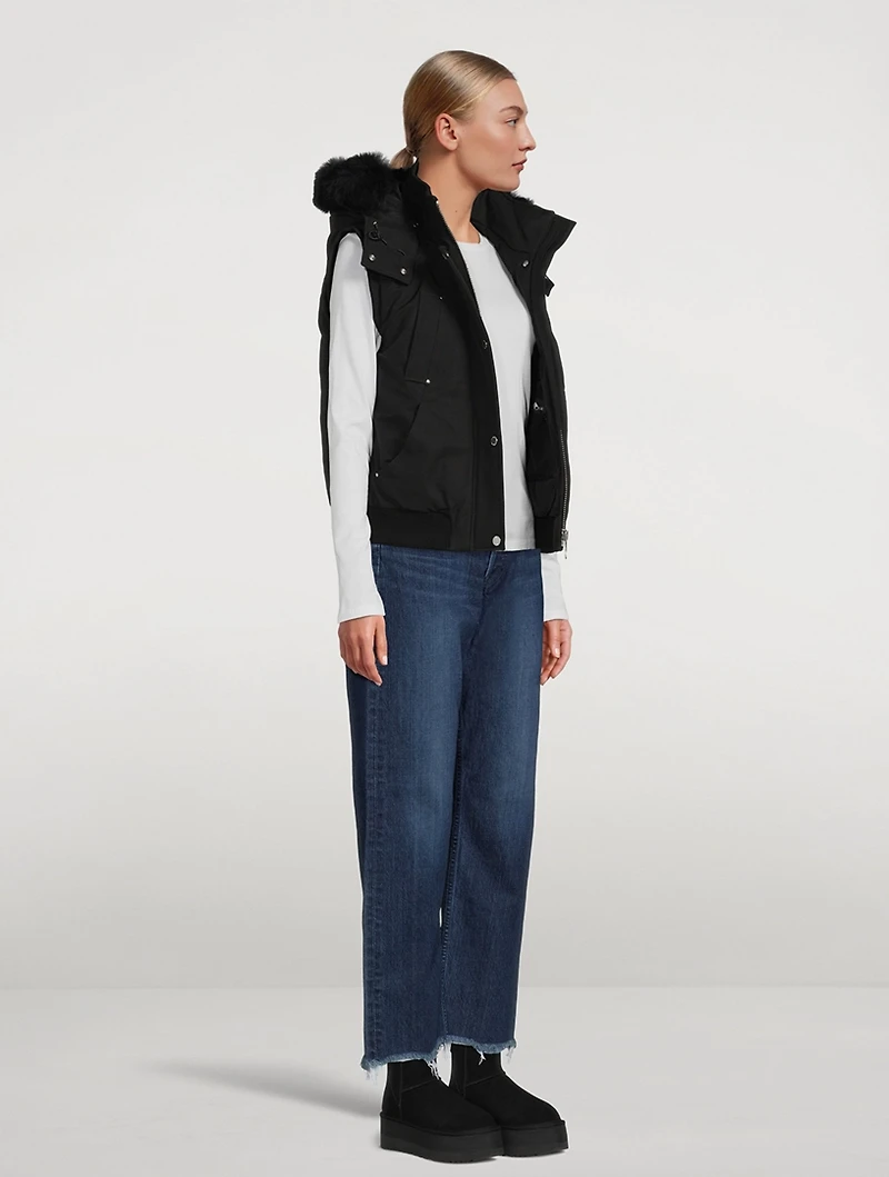 Liberty Shearling-Trimmed Down Vest